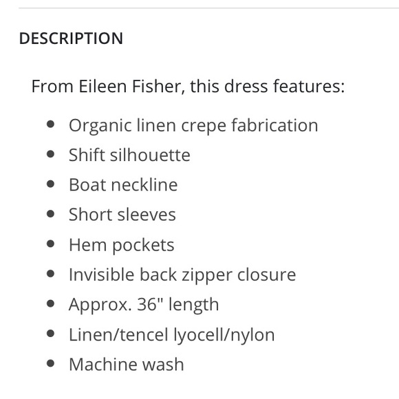 Eileen Fisher Linen Blend Olive Green Dress, EUC, Large - Picture 13 of 15